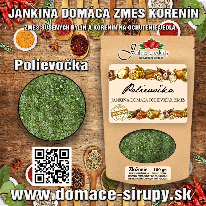 domáce výrobky koreniaca zmes do polievky, polievkové korenie, domáca vegeta produkty od Janky Palárikovo